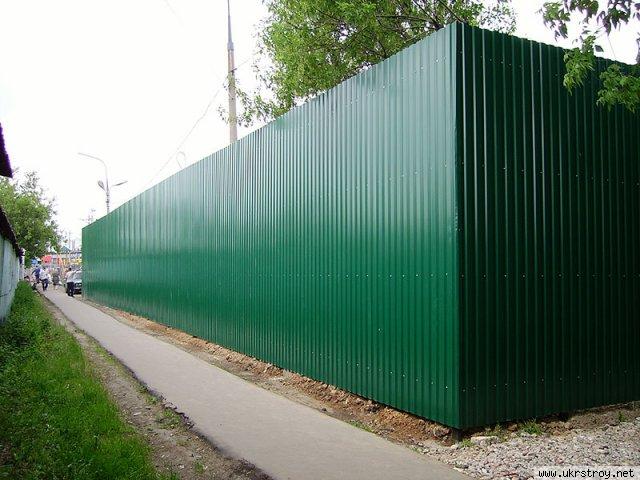 забор из профнастила в Донецке