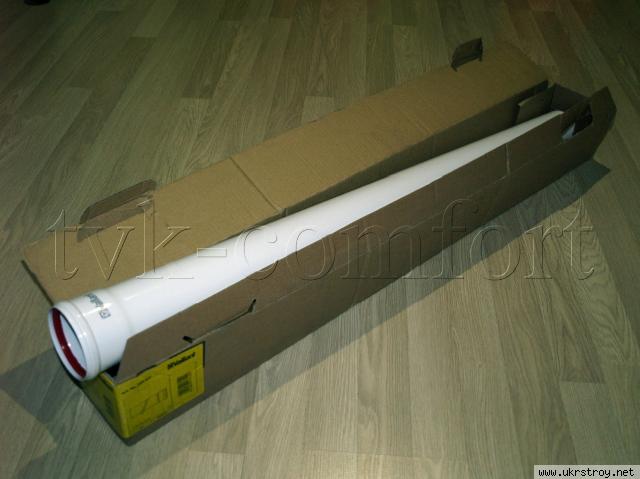 Труба для TurboTEC Vaillant Ду 80мм. х 1,00 м. арт. 300817, алюминиевая.Цвет: белый.