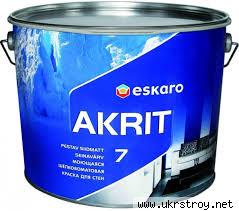 Eskaro Akrit 7 краска для потолков и стен (матовая) 9,5 л.
