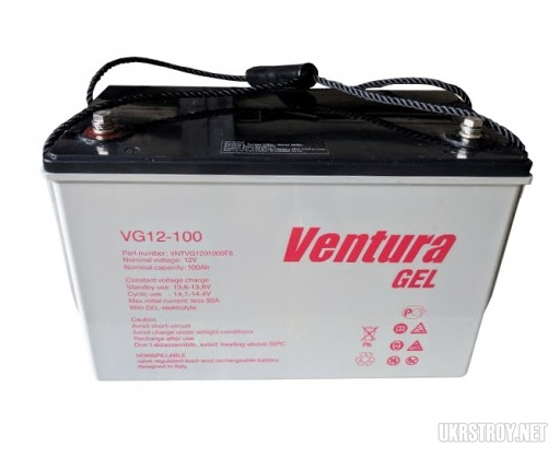 Ventura VG 12-100 gel, акумуляторна батарея
