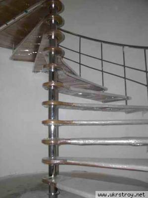 Винтовая лестница нержавеющая сталь
