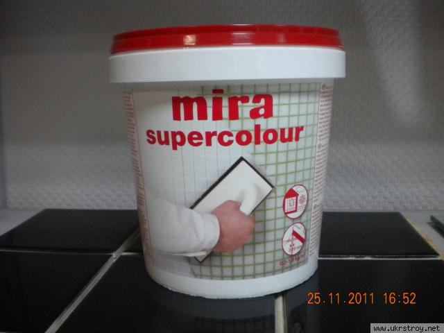 Затирка для плитки Mira supercolour