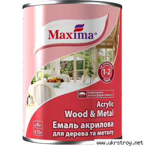 Эмаль акриловая для дерева и металла TM Maxima
