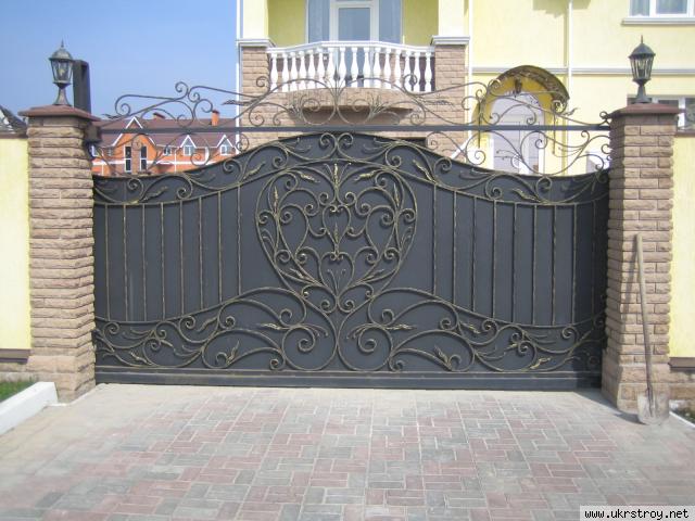 Ворота кованые ручной работы под заказ, Киев