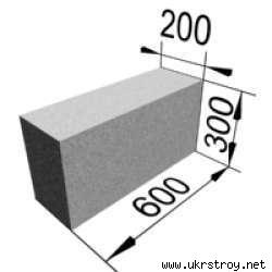 Стеновой блок Стоунлайт 300х200х600 мм D400, 500