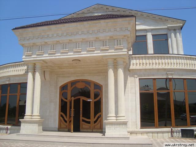 Облицовки фасадов натуральным дагестанским камнем