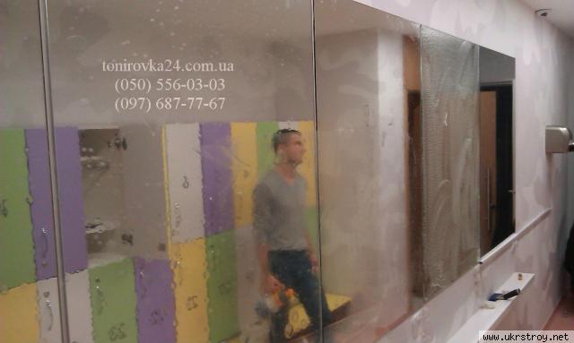 Бронирование витрин и зеркал пленкой 200микрон, Киев