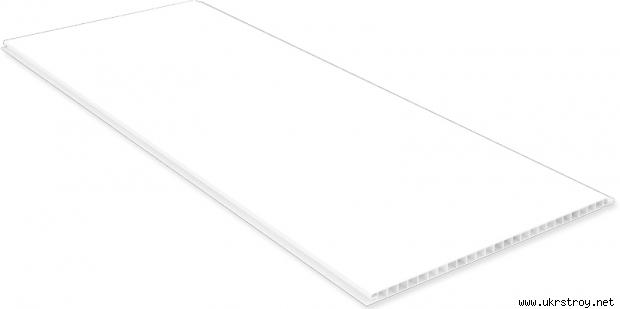 Пластиковая панель 5250 мм белый лак