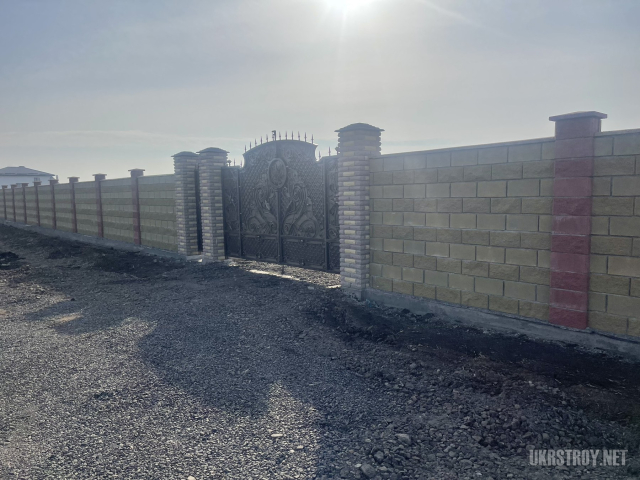 Построить забор из шлакоблока Одесса, Фонтанка, Одесса
