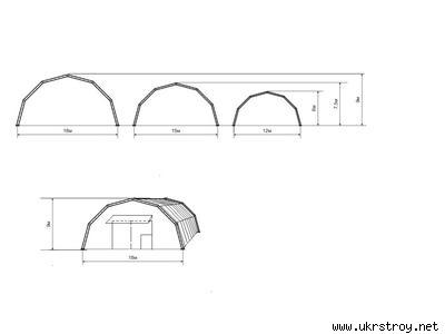Изготовление ангаров арочного типа