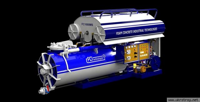 Мобильно стационарный мини завод для производства пенобетона FC1000MS