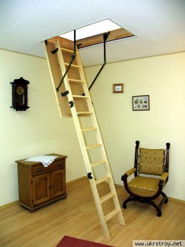 Чердачная лестница Oman Prima деревянная складная