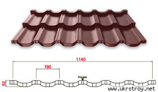 Металлочерепица Ruukki Finnera ТК «Мир Кровли» АР