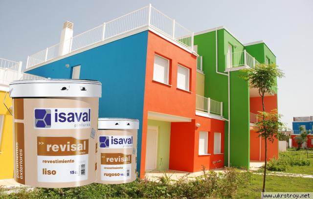 Акриловая краска для фасадных работ Ревисаль Лисо 15л - до 120м2