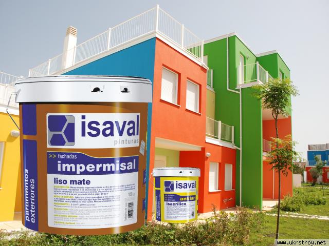 Гидроизолирующая краска для фасадов с эффектом самоочищения ИМПЕРМИСАЛЬ ЛИСО - 15л - до 170м2