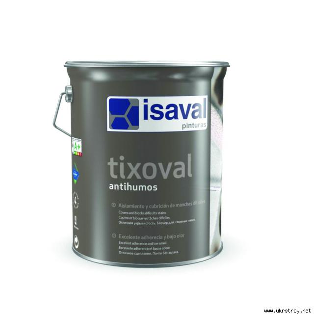 Фарба для фарбування вологих, мокрих поверхонь Тіксоваль проти вологи 4л ISAVAL