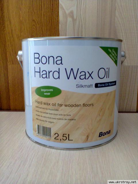 Масло с твердым воском (масловоск) Bona Hard Wax Oil (Швеция) 2.5л
