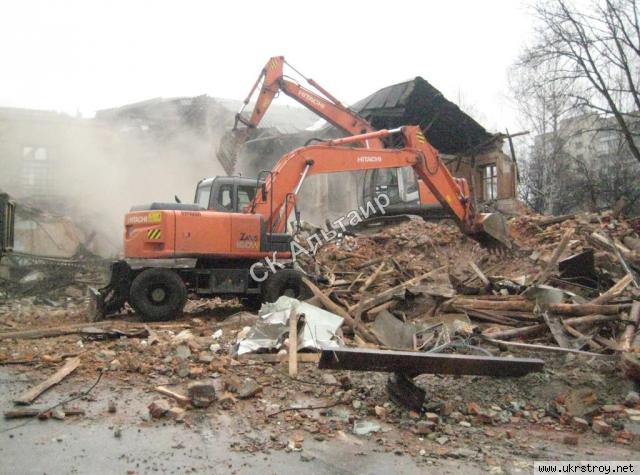 Демонтаж промышленных и гражданских зданий и сооружений, разбор завалов
