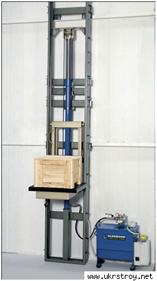 Гидравлический лифт для транспортировки грузов без проводника  COMPACT компании KLEEMANN