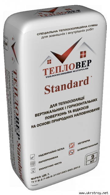 Продам: Теплоизоляционная штукатурка «Тепловер Standart»
