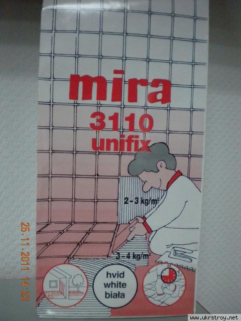 Продается клей для плитки mira 3110 unifix, 25 кг