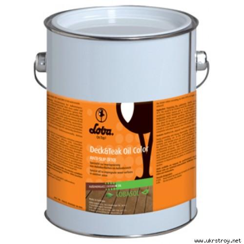 LOBASOL Deck & Teak Oil Color – Специальное цветное масло для пропитки древесины вне помещений
