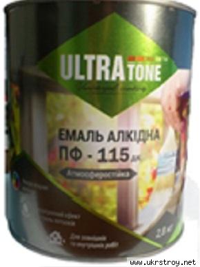 Емаль алкидная ПФ 115 Белая 2,8 кг ТМ «ULTRA tone»