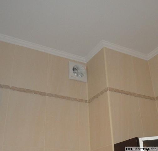 Установка вентилятора в ванной