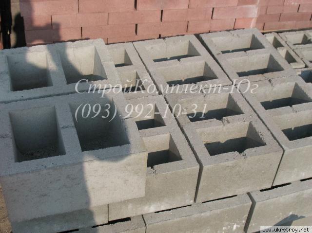 Блоки бетонные стеновые 300х200х400 мм