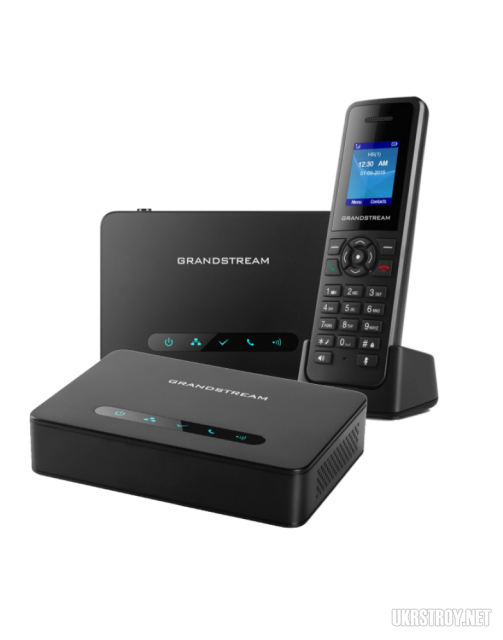 Grandstream dect dp bundle dp750+dp720+dp760, комплект ip-dect телефон + базова станція + ретранслятор, 10 sip акаунтів