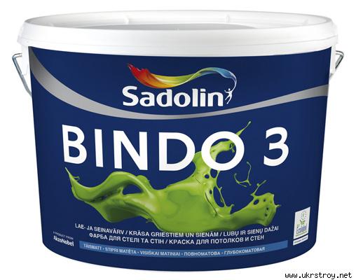 Краска для стен и потолков Садолин Биндо 3 Sadolin Bindo 3