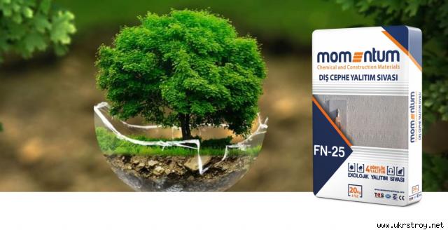 MOMENTUM FN25 -Специальная внешняя изоляционная штукатурка из ековолокна.