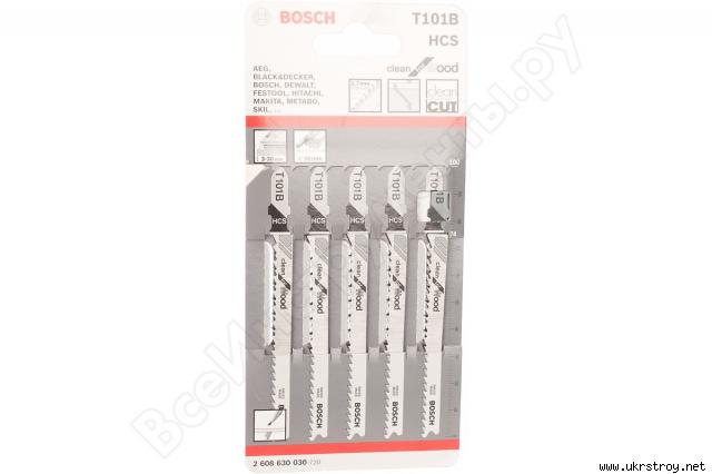 Пилочки для лобзика BOSCH T101В,40 гр упаковка