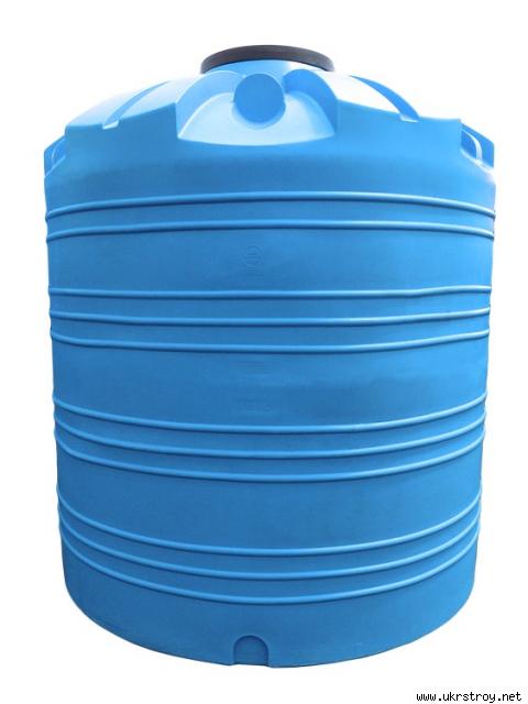 Емкость вертикальная на 10000 литров, пищевая бочка пластиковая, бак для воды
