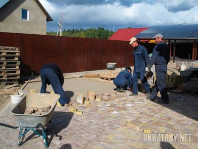 Укладка тротуарной плитки харьков