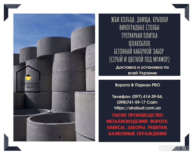 Паркани & Ворота PRO – надійні бетонні рішення для вашої ділянки