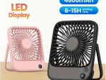 Портативний настільний вентилятор, акумуляторний, час роботи від 10 годин Киев