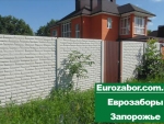 Бетонный забор и ворота из профнастила в Запорожье Запорожье
