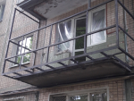 Расширение балкона с выносом по плите до 30 см, Харьковская обл Харьков