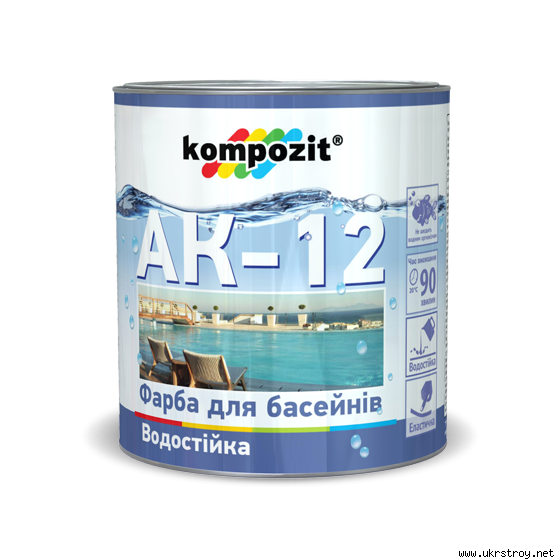 Краска для бассейнов АК-12