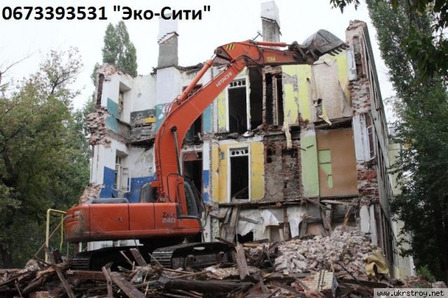 Промышленный демонтаж, спил аварийных деревьев., Киев