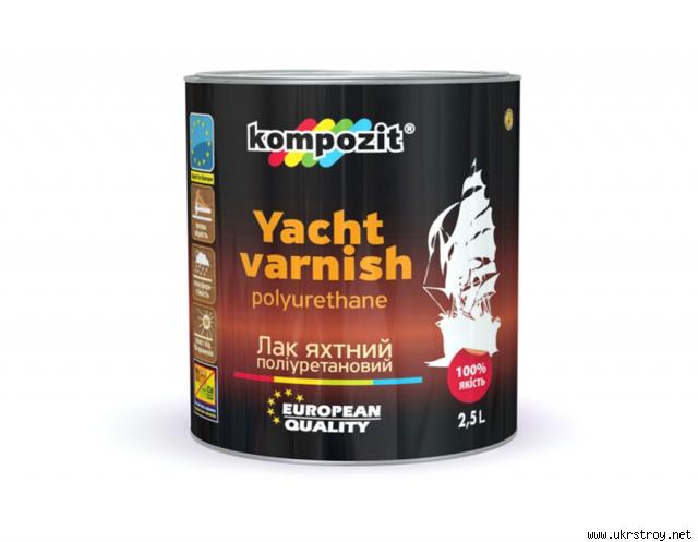 Лак яхтный полиуретановый Kompozit® 10 лит