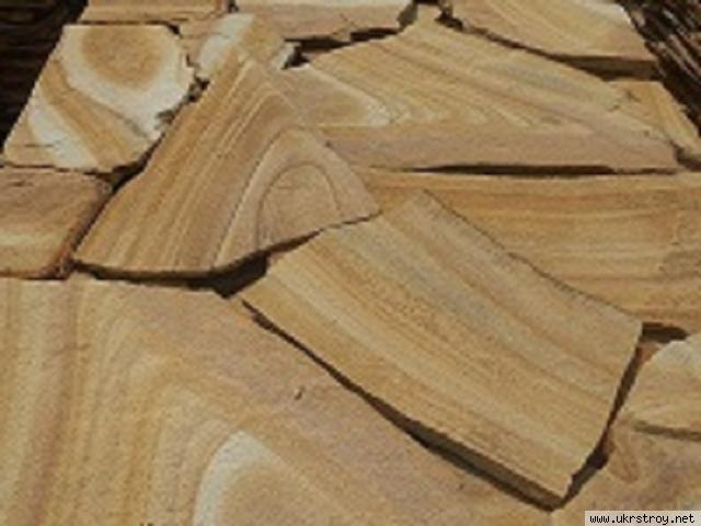 камень песчаник природный тигровый с разводом