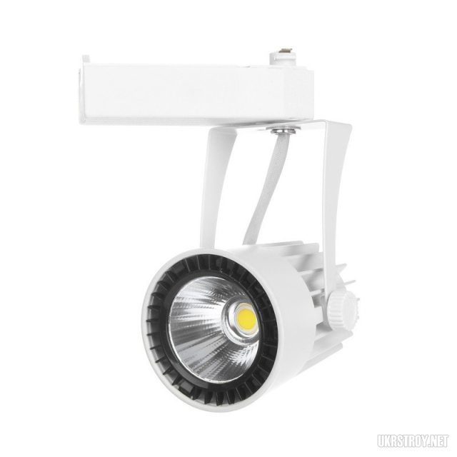 Светильник трековый поворотный LED-410/12W NW WH C