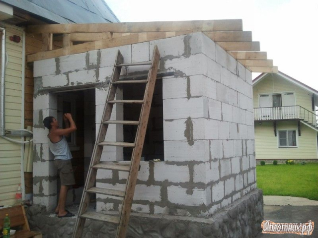 Строительство пристройки в Борисполе
