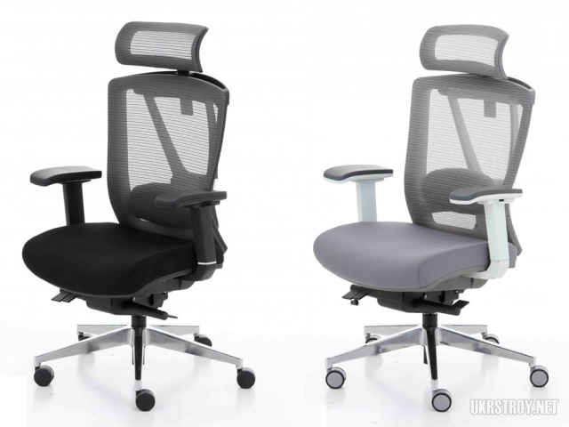 Эргономичное кресло Ergo Chair 2 серого цвета