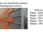Теплоизоляционные панели под клинкерную плитку Харьков